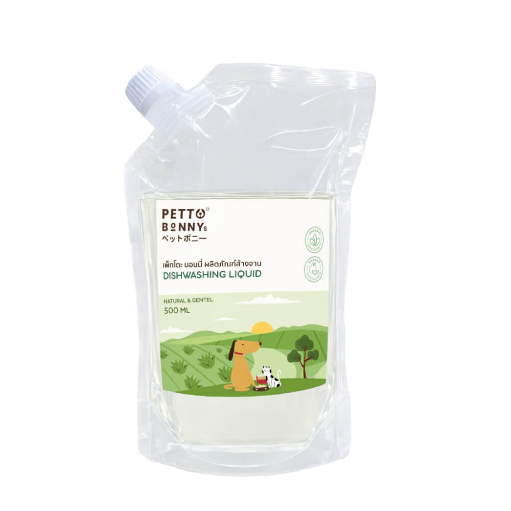 น้ำยาล้างจานสัตว์เลี้ยง PETTO BONNYS สูตรอ่อนโยน 500 มล. รีฟีล